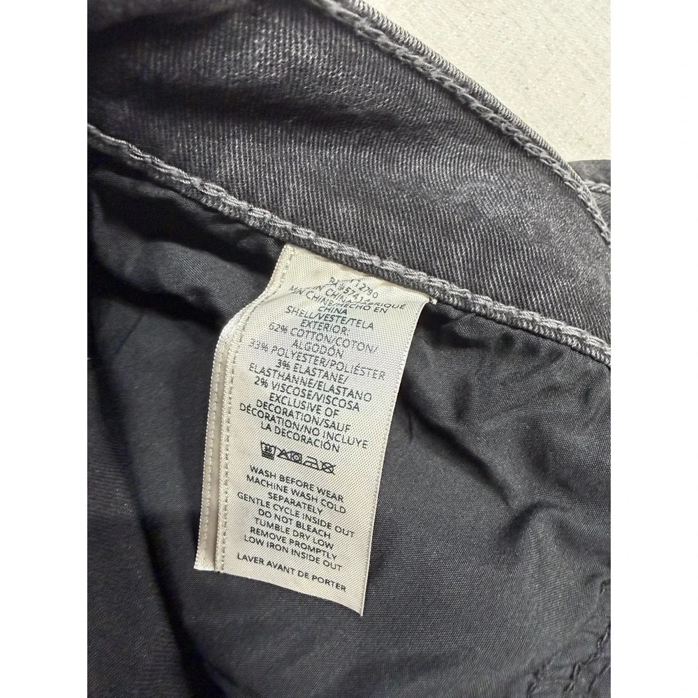 True Religion Geno Slim Jeans Men 34x32 Grey Wash Big T Flap Pocket